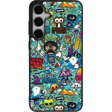 Samsung Galaxy S25+ Case Hülle - Silikon schwarz Mixed Cartoons Turquoise