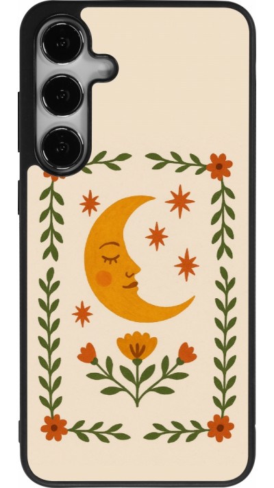 Samsung Galaxy S25+ Case Hülle - Silikon schwarz Half moon stamp 2026