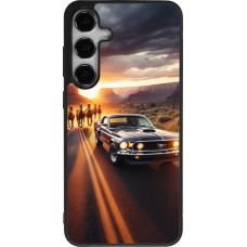 Coque Samsung Galaxy S25+ - Silicone rigide noir Mustang 69 Grand Canyon