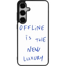 Coque Samsung Galaxy S25+ - Silicone rigide noir Offline is the new luxury