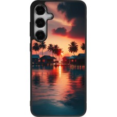 Samsung Galaxy S25+ Case Hülle - Silikon schwarz Paradies Malediven