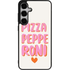 Samsung Galaxy S25+ Case Hülle - Silikon schwarz Pizza pepperoni 2026