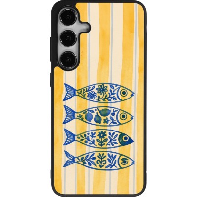 Coque Samsung Galaxy S25+ - Silicone rigide noir Portuguese fish 2026