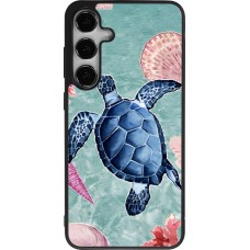 Coque Samsung Galaxy S25+ - Silicone rigide noir Preppy Turtle