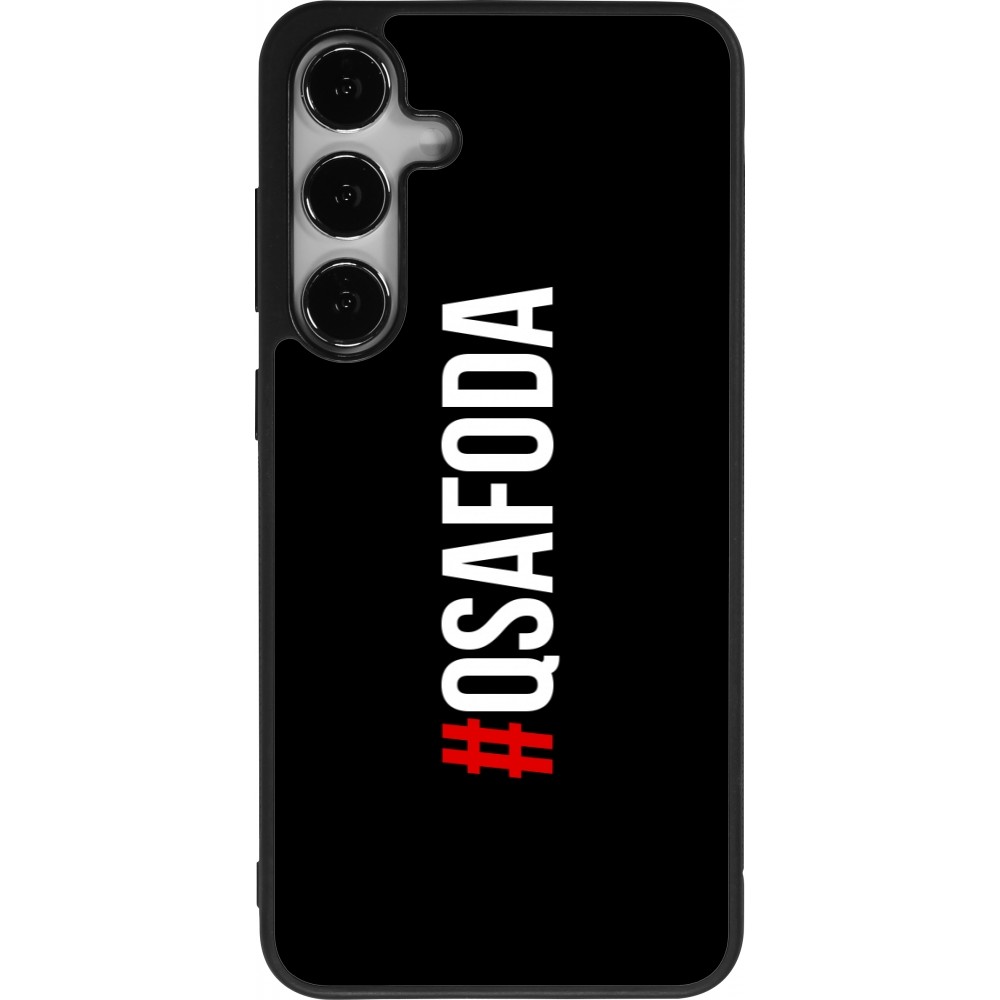 Coque Samsung Galaxy S25+ - Silicone rigide noir Qsafoda 1