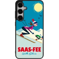 Samsung Galaxy S25+ Case Hülle - Silikon schwarz Saas-Fee Ski Downhill