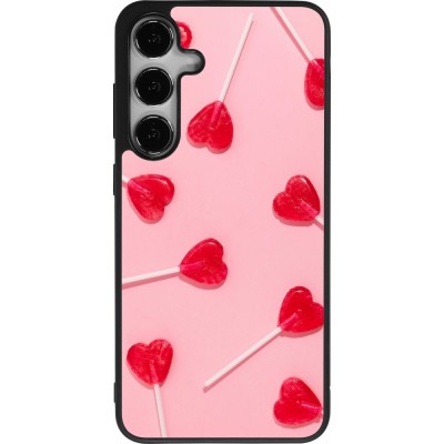 Samsung Galaxy S25+ Case Hülle - Silikon schwarz Saint Valentines Day 26 Lollipop