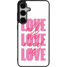 Coque Samsung Galaxy S25+ - Silicone rigide noir Saint Valentines Day 26 Love all we need is