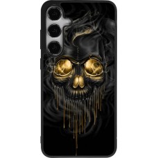 Coque Samsung Galaxy S25+ - Silicone rigide noir Skull 02