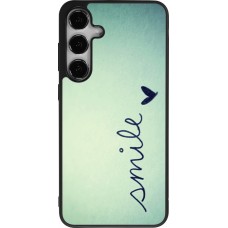 Samsung Galaxy S25+ Case Hülle - Silikon schwarz Smile