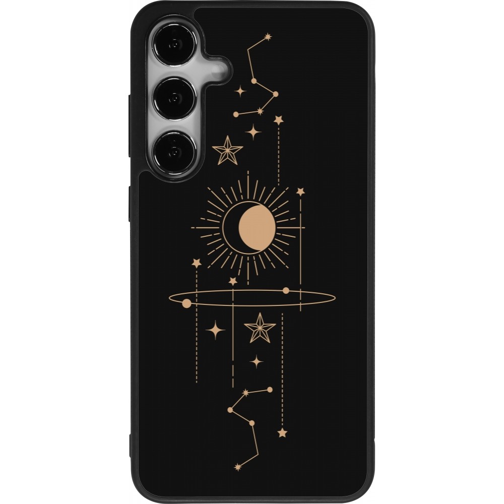 Coque Samsung Galaxy S25+ - Silicone rigide noir Spring 23 astro