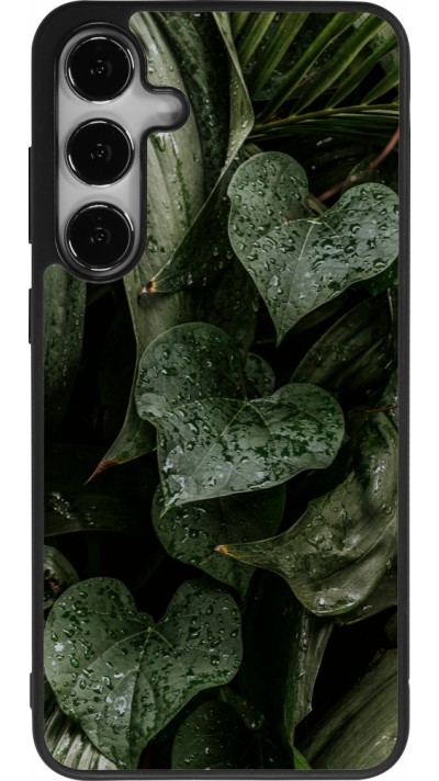 Samsung Galaxy S25+ Case Hülle - Silikon schwarz Spring 23 fresh plants