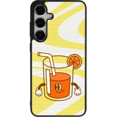 Coque Samsung Galaxy S25+ - Silicone rigide noir Summer drink 2026
