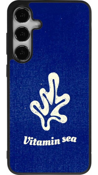 Coque Samsung Galaxy S25+ - Silicone rigide noir Vitamin sea Summer 2026