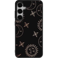 Coque Samsung Galaxy S25+ - Silicone rigide noir Suns and Moons