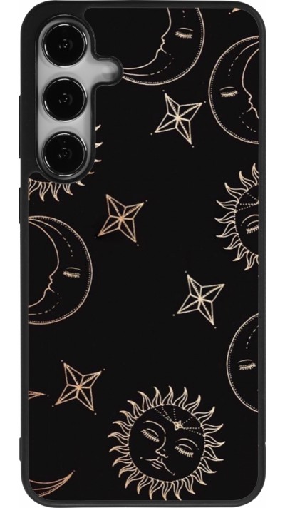 Samsung Galaxy S25+ Case Hülle - Silikon schwarz Suns and Moons