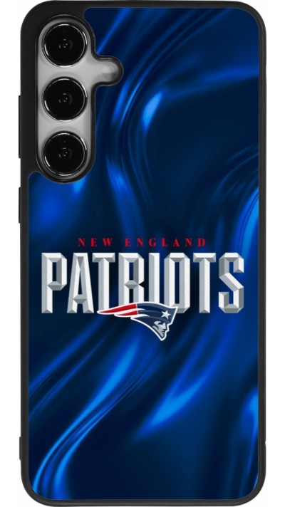 Coque Samsung Galaxy S25+ - Silicone rigide noir Super Bowl 26 Patriots 2