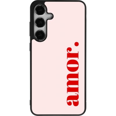 Samsung Galaxy S25+ Case Hülle - Silikon schwarz Valentine 2024 amor