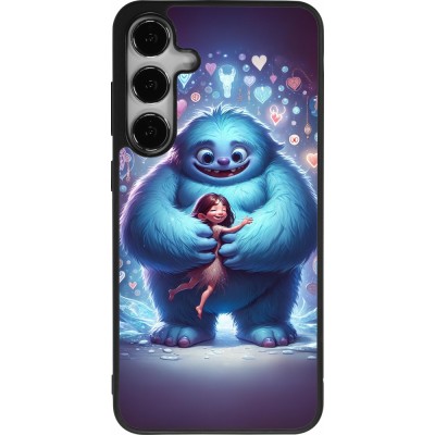 Coque Samsung Galaxy S25+ - Silicone rigide noir Valentine 2024 Fluffy Love
