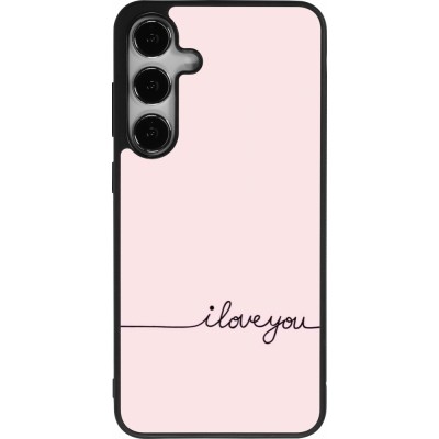 Coque Samsung Galaxy S25+ - Silicone rigide noir Valentine 2023 i love you writing