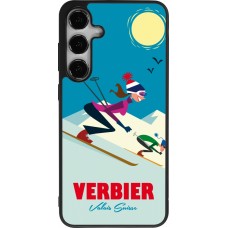Samsung Galaxy S25+ Case Hülle - Silikon schwarz Verbier Ski Downhill