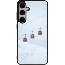 Samsung Galaxy S25+ Case Hülle - Silikon schwarz Winter 22 ski lift