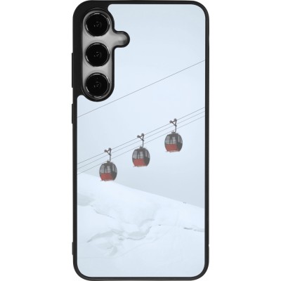 Samsung Galaxy S25+ Case Hülle - Silikon schwarz Winter 22 ski lift