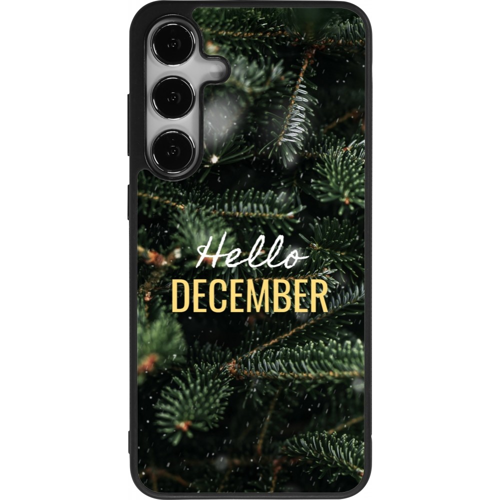 Samsung Galaxy S25+ Case Hülle - Silikon schwarz Winter 25 Winter hello december