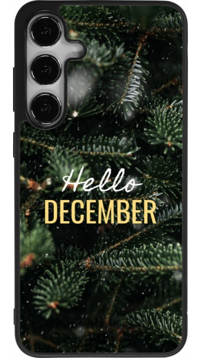 Samsung Galaxy S25+ Case Hülle - Silikon schwarz Winter 25 Winter hello december