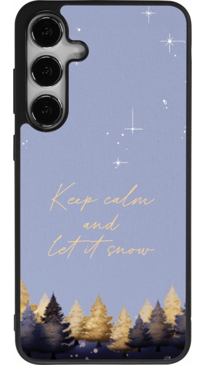 Samsung Galaxy S25+ Case Hülle - Silikon schwarz Winter 25 Winter illustration of trees