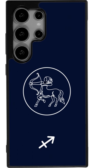 Coque Samsung Galaxy S25 Ultra - Silicone rigide noir Astrologie Sagittaire