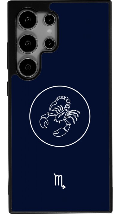 Coque Samsung Galaxy S25 Ultra - Silicone rigide noir Astrologie Scorpion