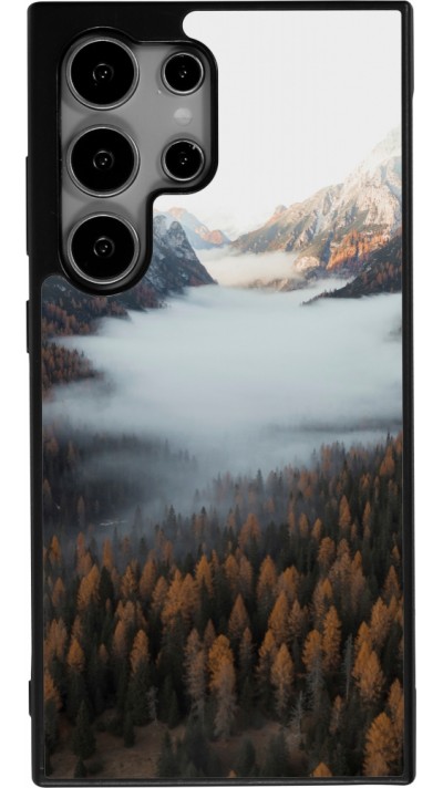 Samsung Galaxy S25 Ultra Case Hülle - Silikon schwarz Autumn 22 forest lanscape