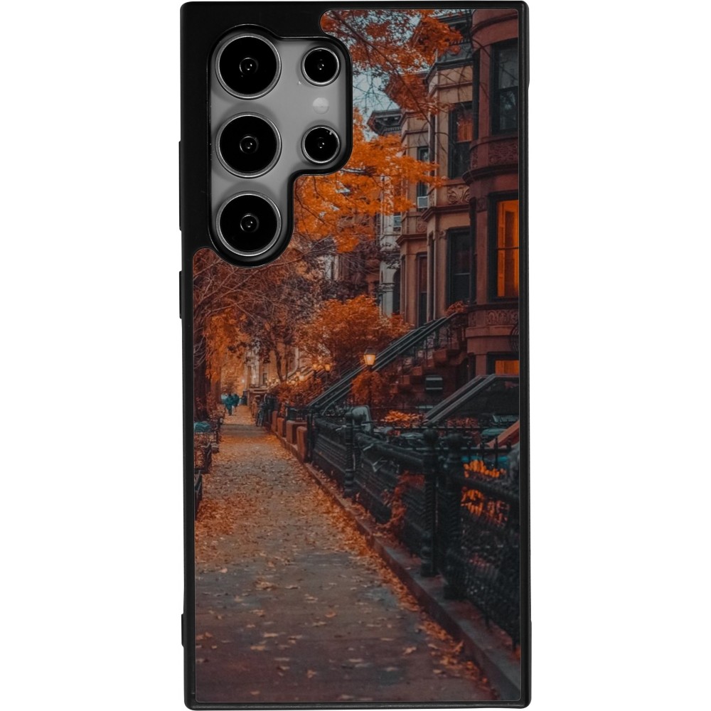 Coque Samsung Galaxy S25 Ultra - Silicone rigide noir Autumn 2024 city