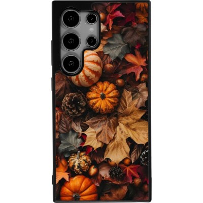 Samsung Galaxy S25 Ultra Case Hülle - Silikon schwarz Autumn 25 Pumpkin