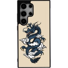 Coque Samsung Galaxy S25 Ultra - Silicone rigide noir Blue Dragon Tattoo