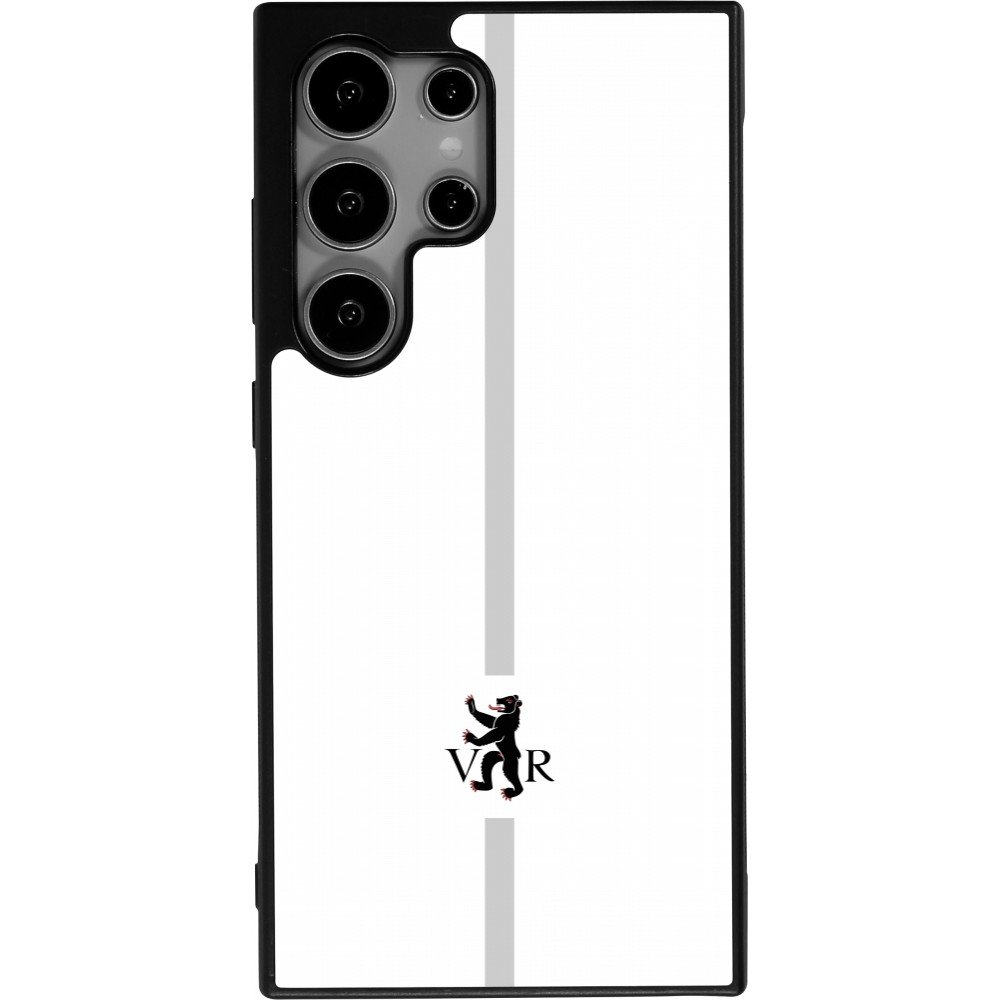Samsung Galaxy S25 Ultra Case Hülle - Silikon schwarz Kanton AR weiss