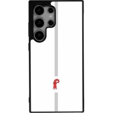 Samsung Galaxy S25 Ultra Case Hülle - Silikon schwarz Kanton BL weiss
