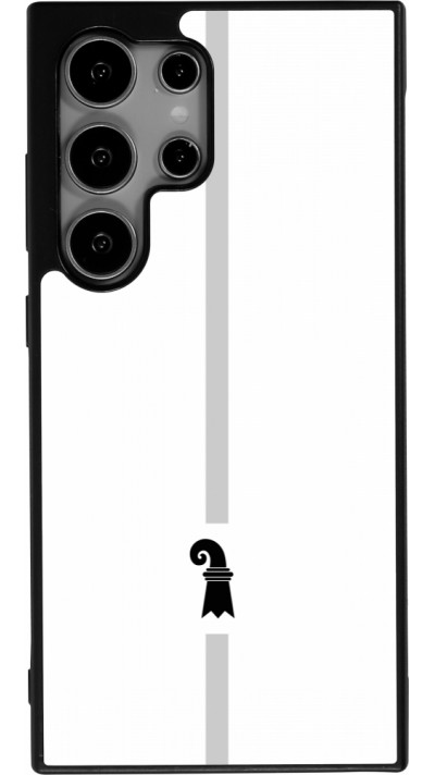 Samsung Galaxy S25 Ultra Case Hülle - Silikon schwarz Kanton BS weiss
