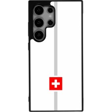Samsung Galaxy S25 Ultra Case Hülle - Silikon schwarz Kanton CH weiss