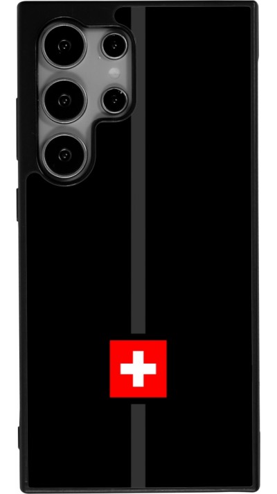 Samsung Galaxy S25 Ultra Case Hülle - Silikon schwarz Kanton CH schwarz