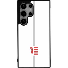 Samsung Galaxy S25 Ultra Case Hülle - Silikon schwarz Kanton JU weiss
