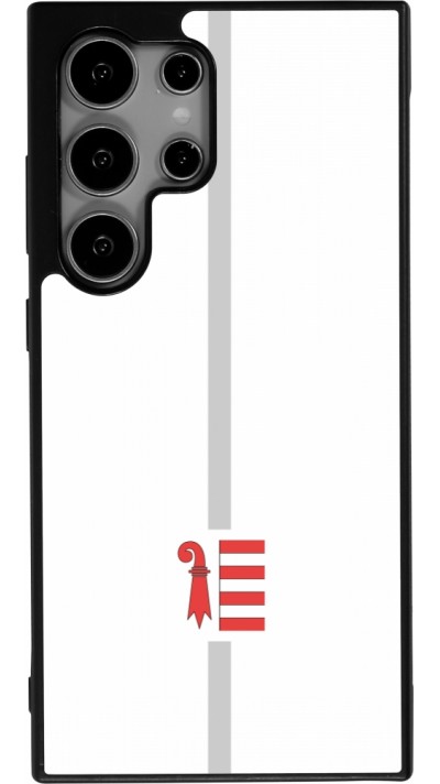 Samsung Galaxy S25 Ultra Case Hülle - Silikon schwarz Kanton JU weiss