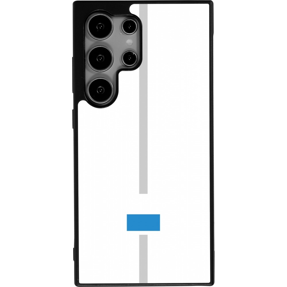 Samsung Galaxy S25 Ultra Case Hülle - Silikon schwarz Kanton LU weiss