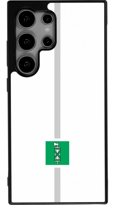 Samsung Galaxy S25 Ultra Case Hülle - Silikon schwarz Kanton SG weiss