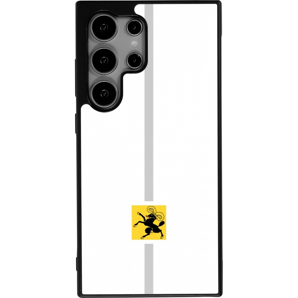 Samsung Galaxy S25 Ultra Case Hülle - Silikon schwarz Kanton SH weiss