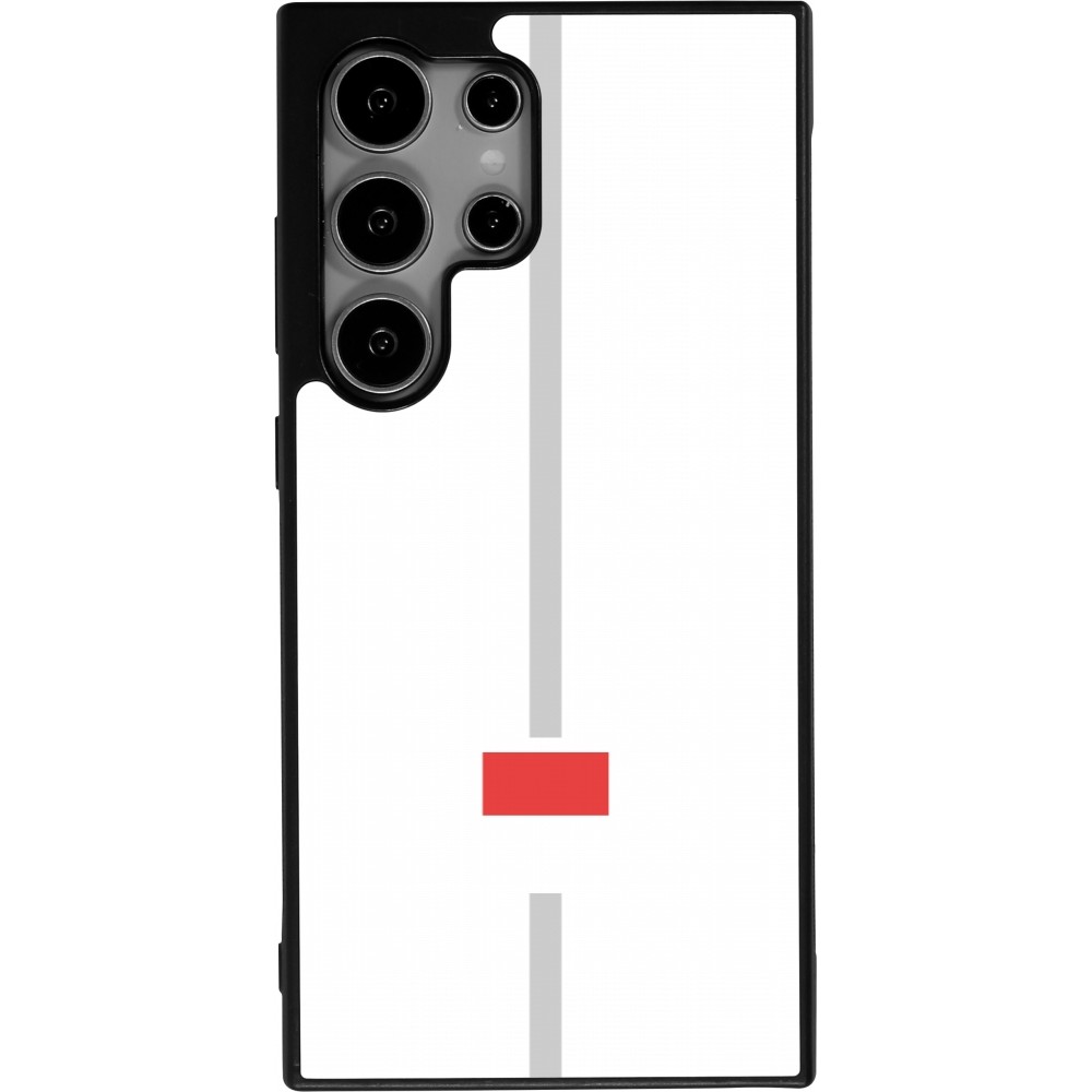 Samsung Galaxy S25 Ultra Case Hülle - Silikon schwarz Kanton SO weiss