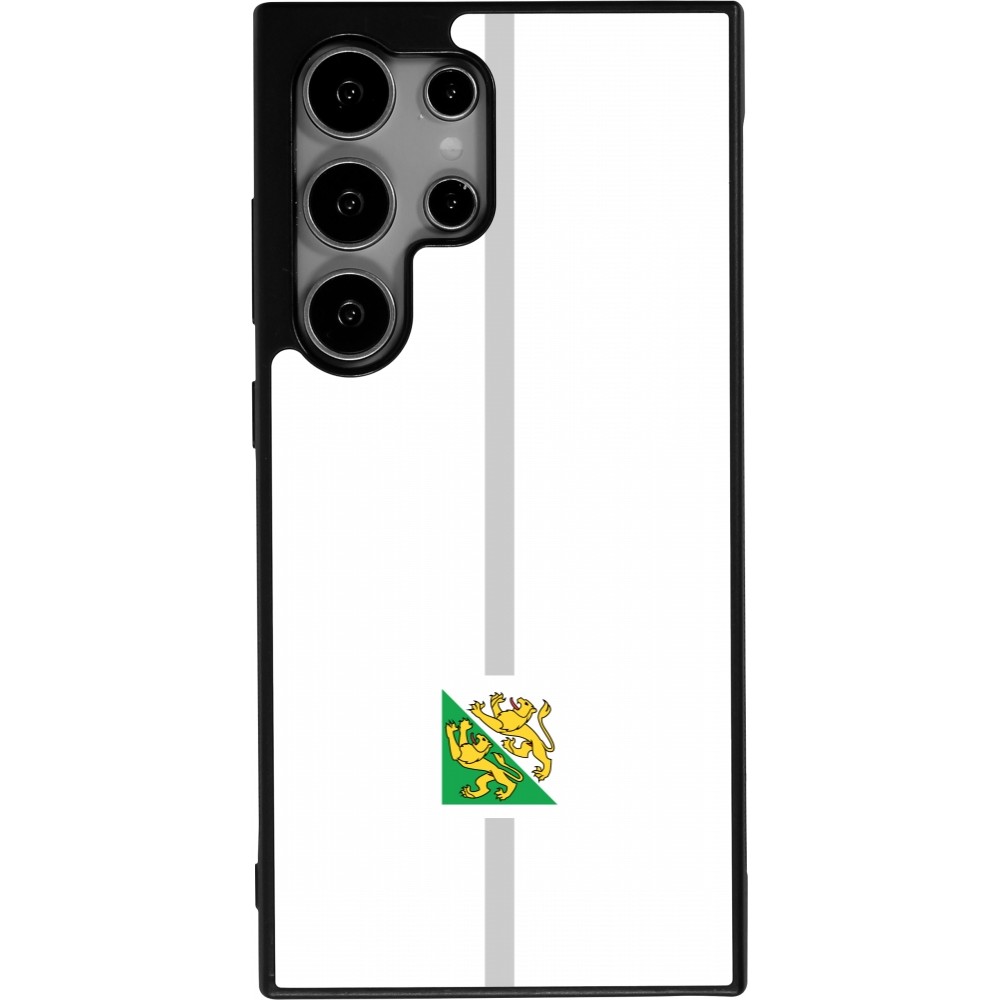 Samsung Galaxy S25 Ultra Case Hülle - Silikon schwarz Kanton TG weiss