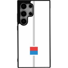 Samsung Galaxy S25 Ultra Case Hülle - Silikon schwarz Kanton TI weiss