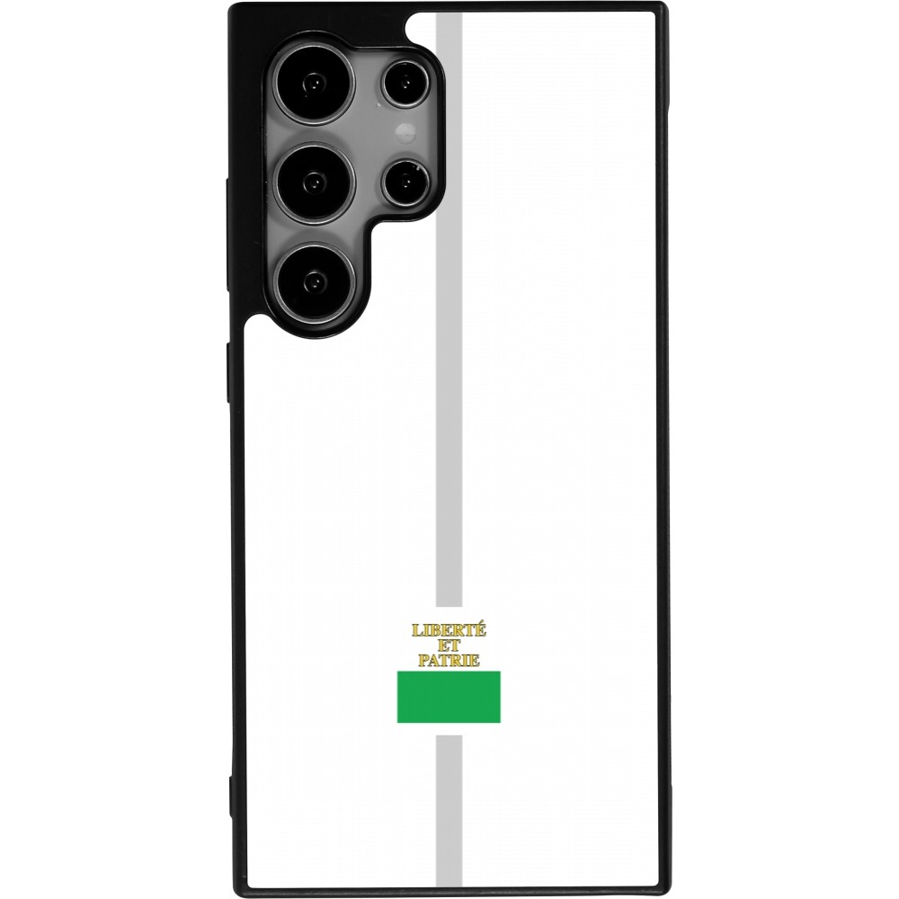 Samsung Galaxy S25 Ultra Case Hülle - Silikon schwarz Kanton VD weiss